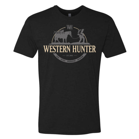 Black Western Hunter Stock Line Tee
